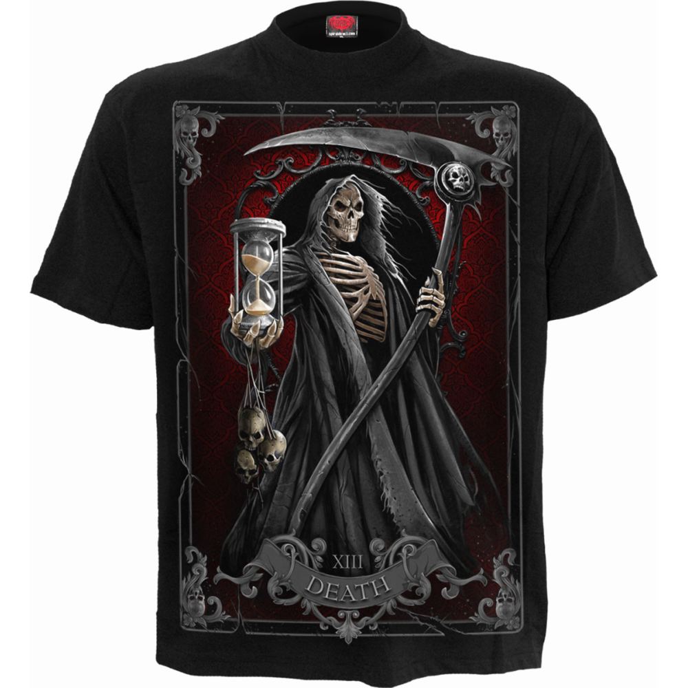 Spiral - DEATH TAROT Heren T-shirt - Zwart